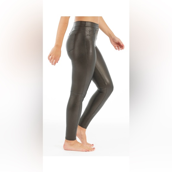 Spanx Leather-Like Ankle Skinny Pants - Picture 1 of 8